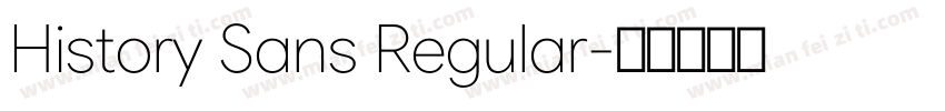 History Sans Regular字体转换